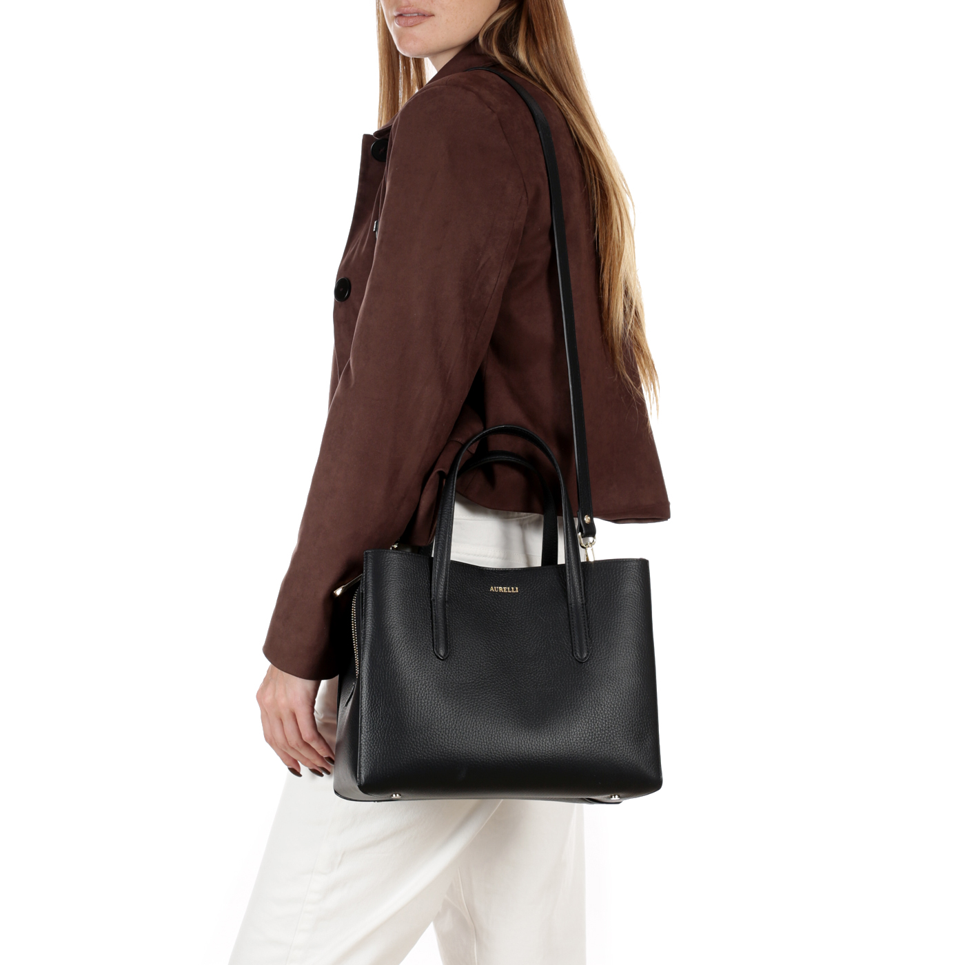 Кожаная сумка Aurelli Soft