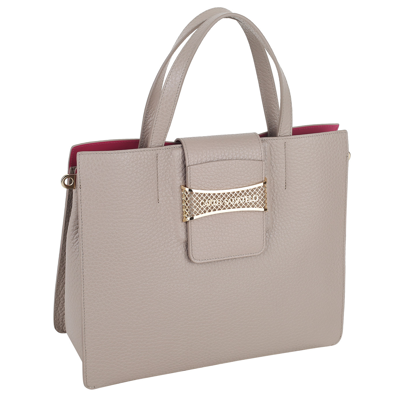 Кожаная сумка Carlo Salvatelli Cervino