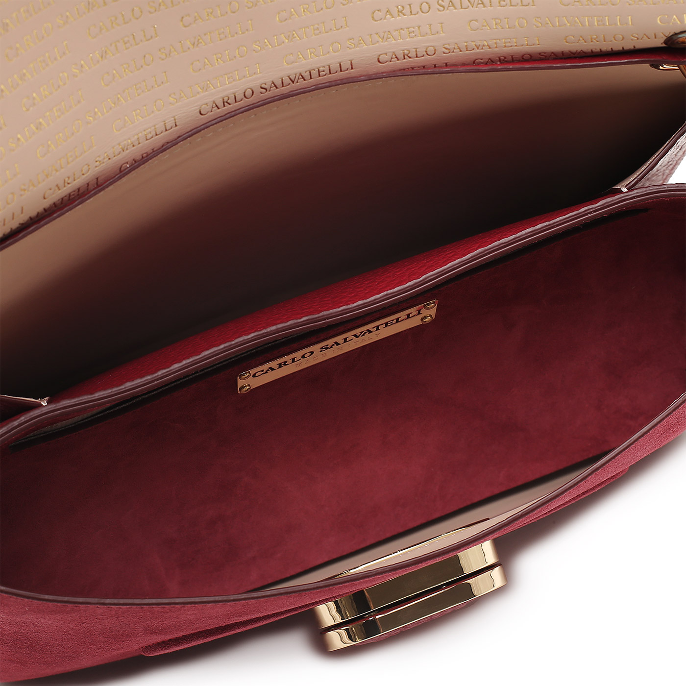 Кожаная сумка Carlo Salvatelli Madeleine camoscio