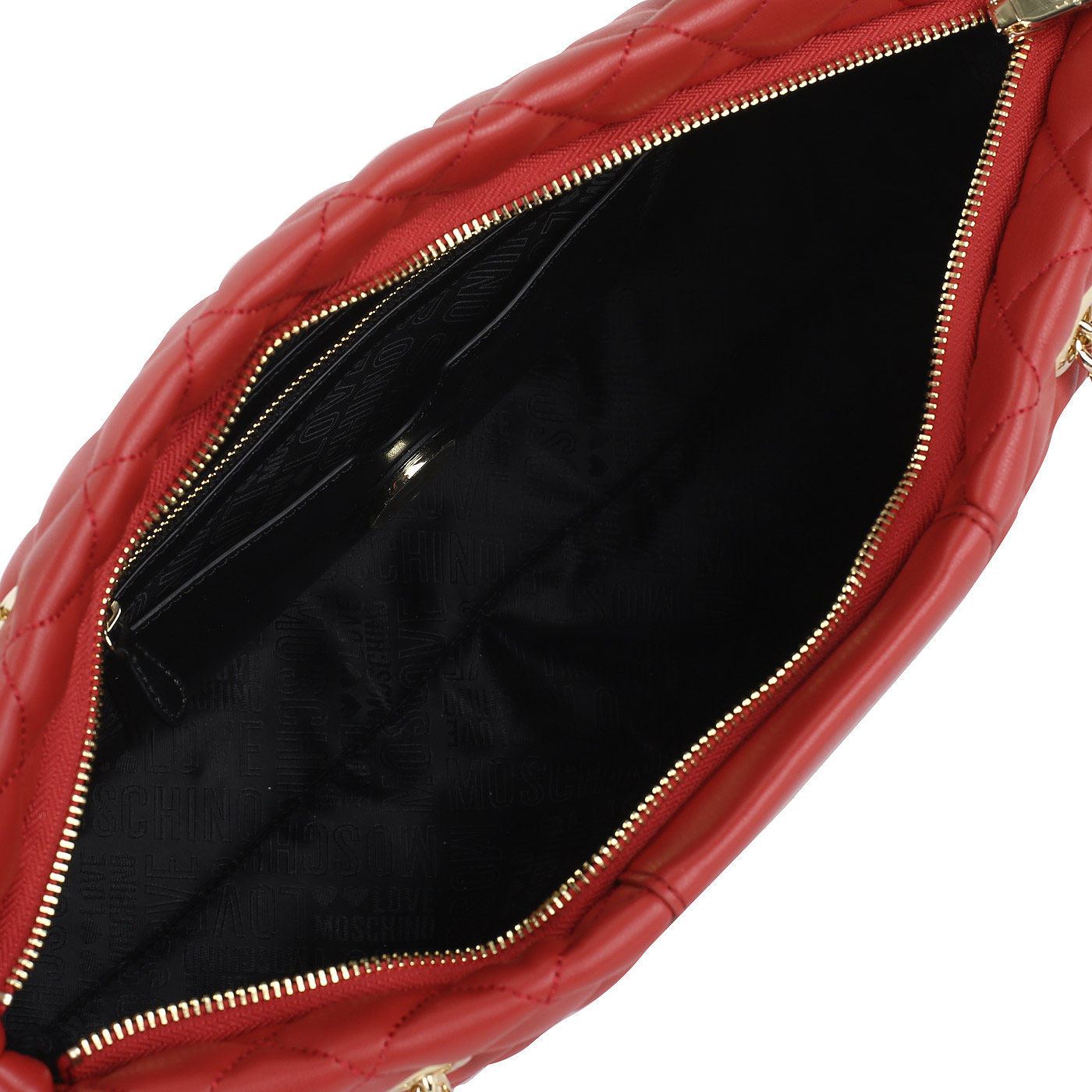 Красная стеганая сумка Love Moschino Super Quilted
