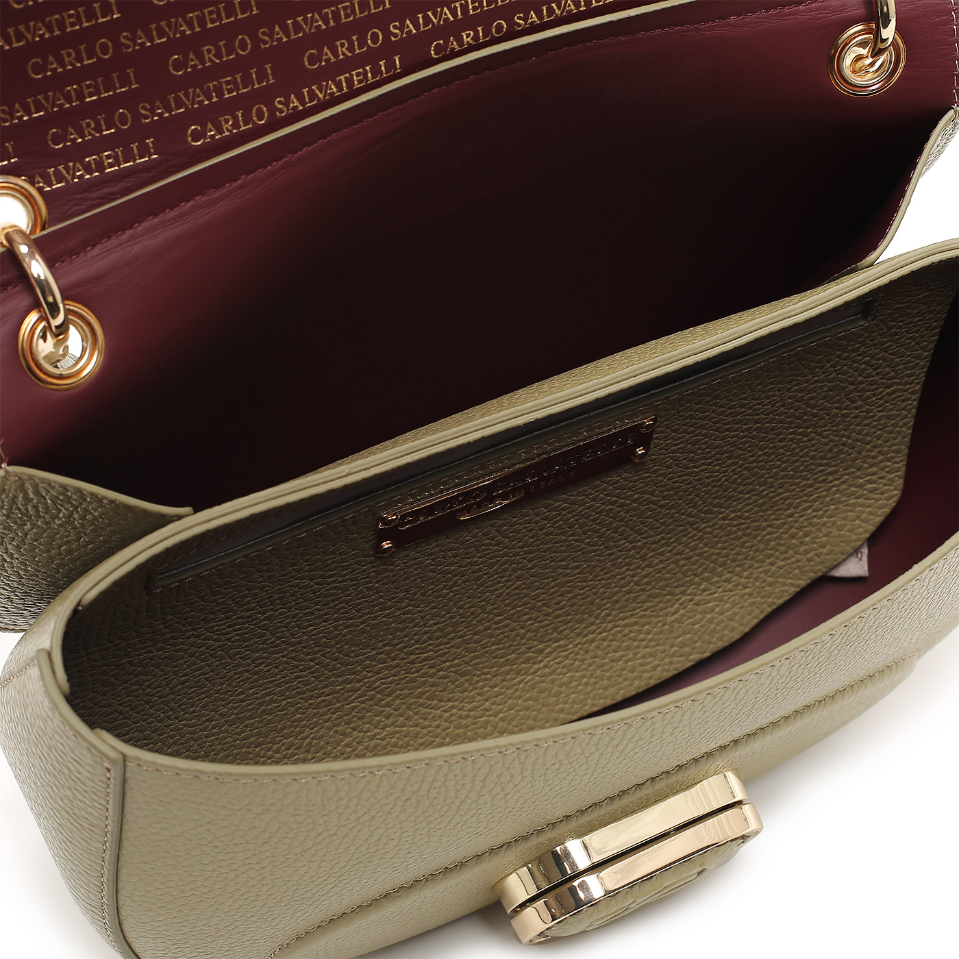 Кожаная сумка Carlo Salvatelli Madeleine gemma