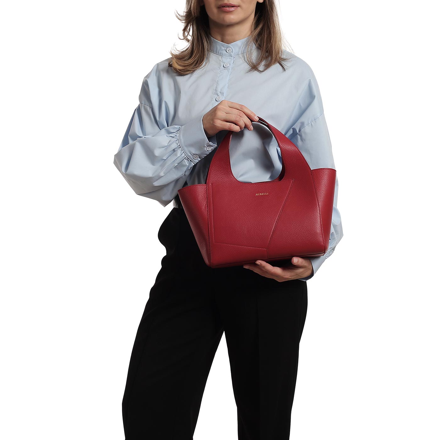 Кожаная сумка Aurelli Saffiano