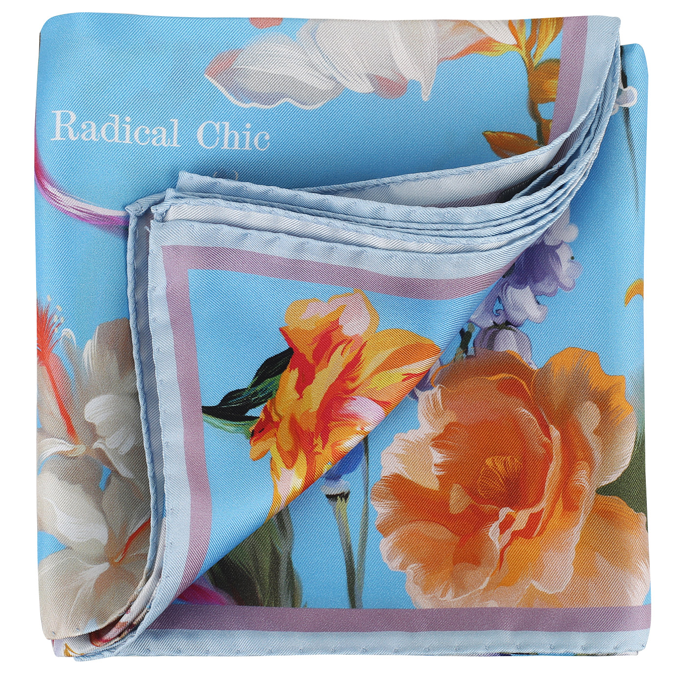 Платок из шелка с цветами Radical Chic Etude