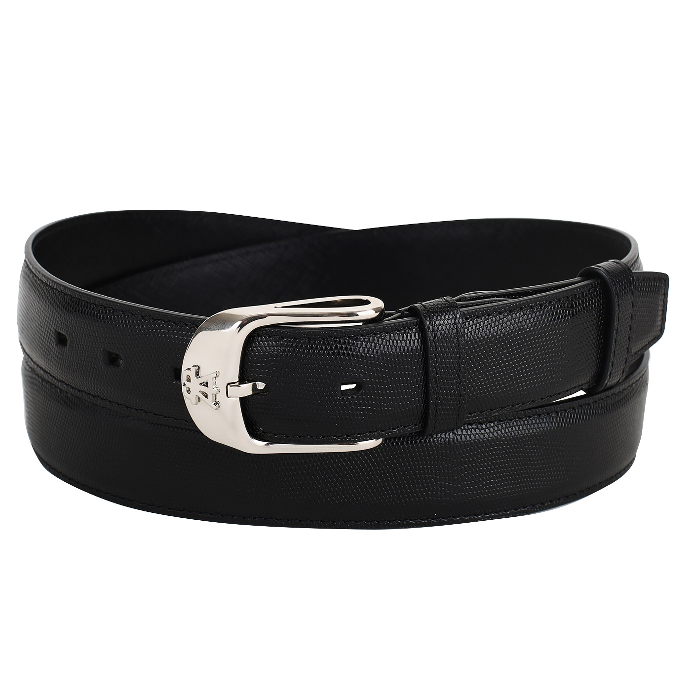 Neri Karra Фактурный ремень из черной кожи