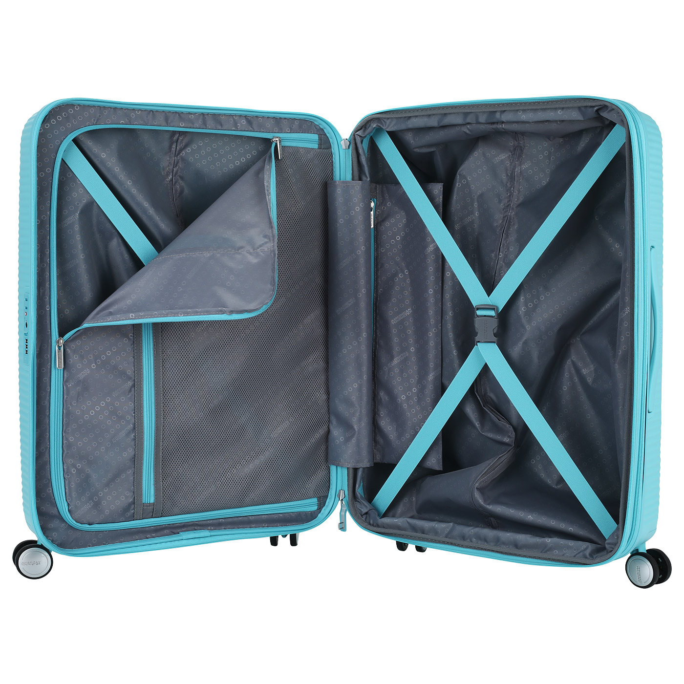 Чемодан средний M из полипропилена с кодовым замком American Tourister Soundbox