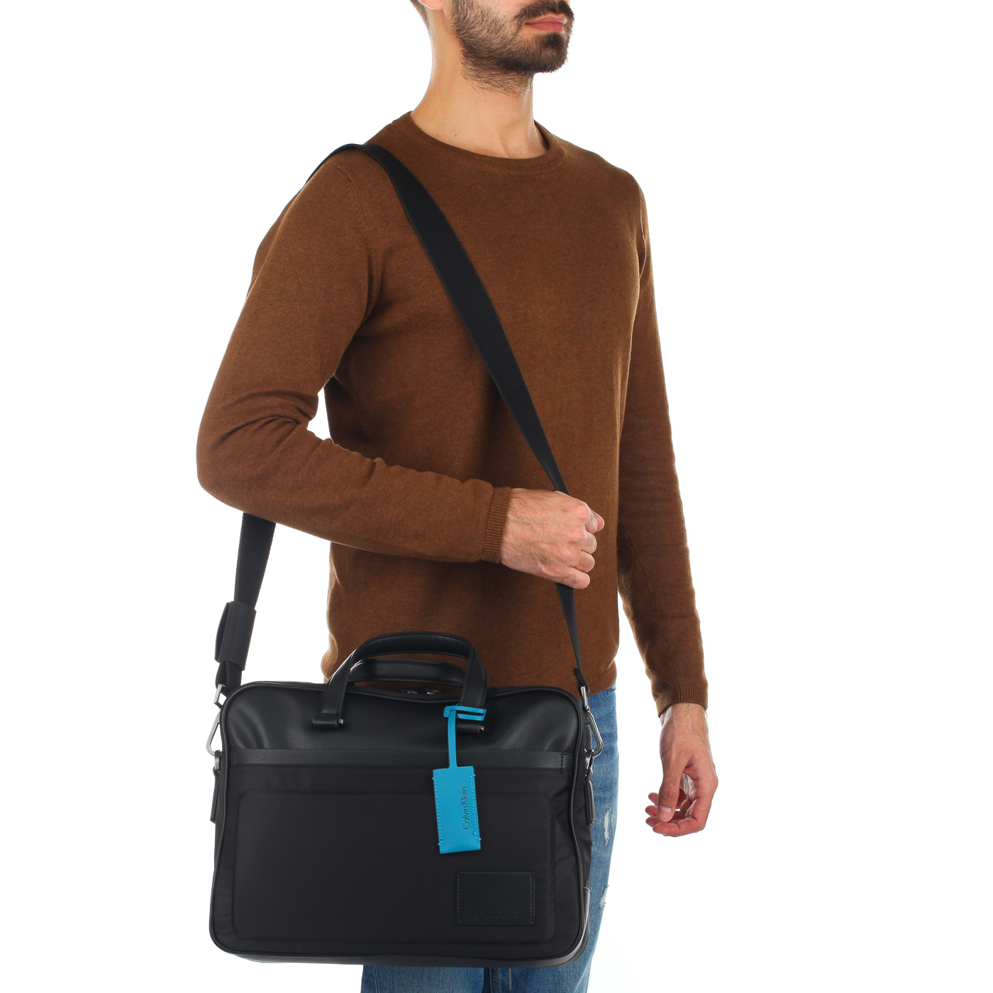 Мужская деловая сумка с плечевым ремнем Calvin Klein Jeans Technylon