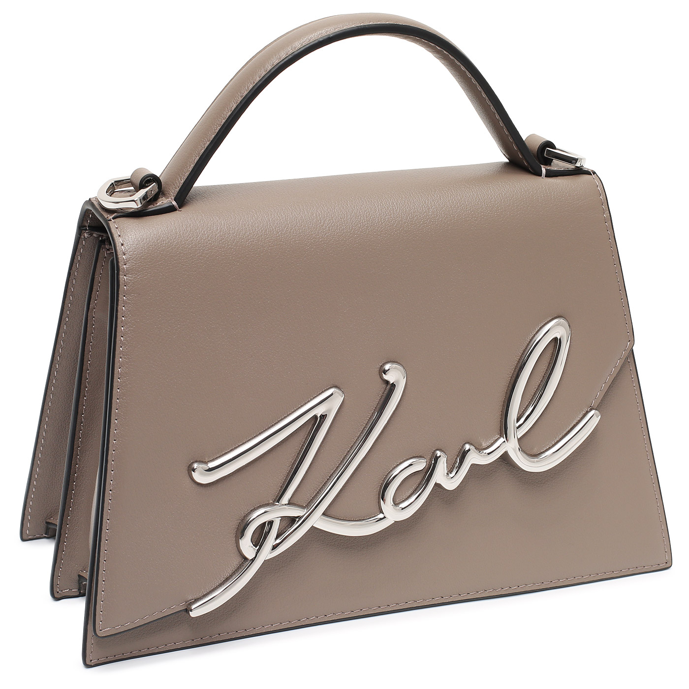 Кожаная сумка Karl Lagerfeld Signature