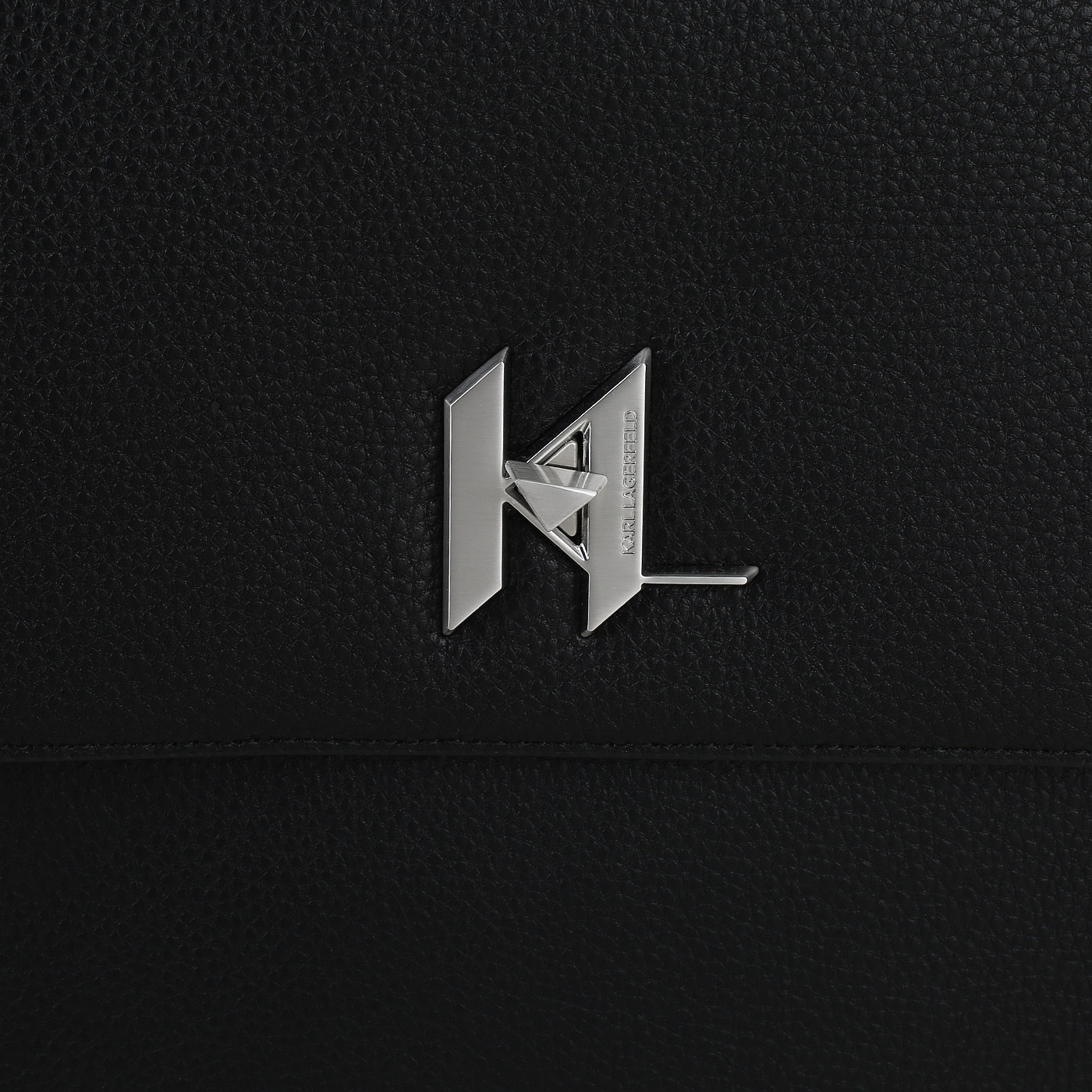 Кожаный портфель через плечо Karl Lagerfeld Turnlock