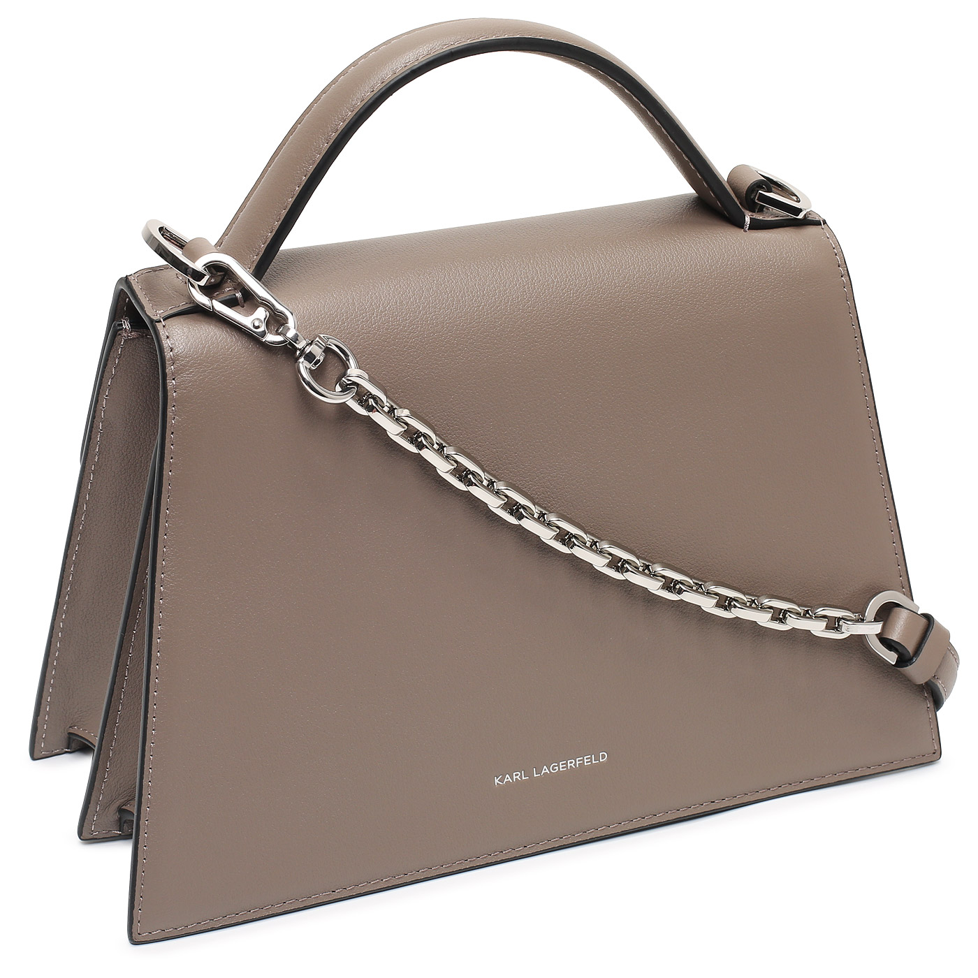 Кожаная сумка Karl Lagerfeld Signature