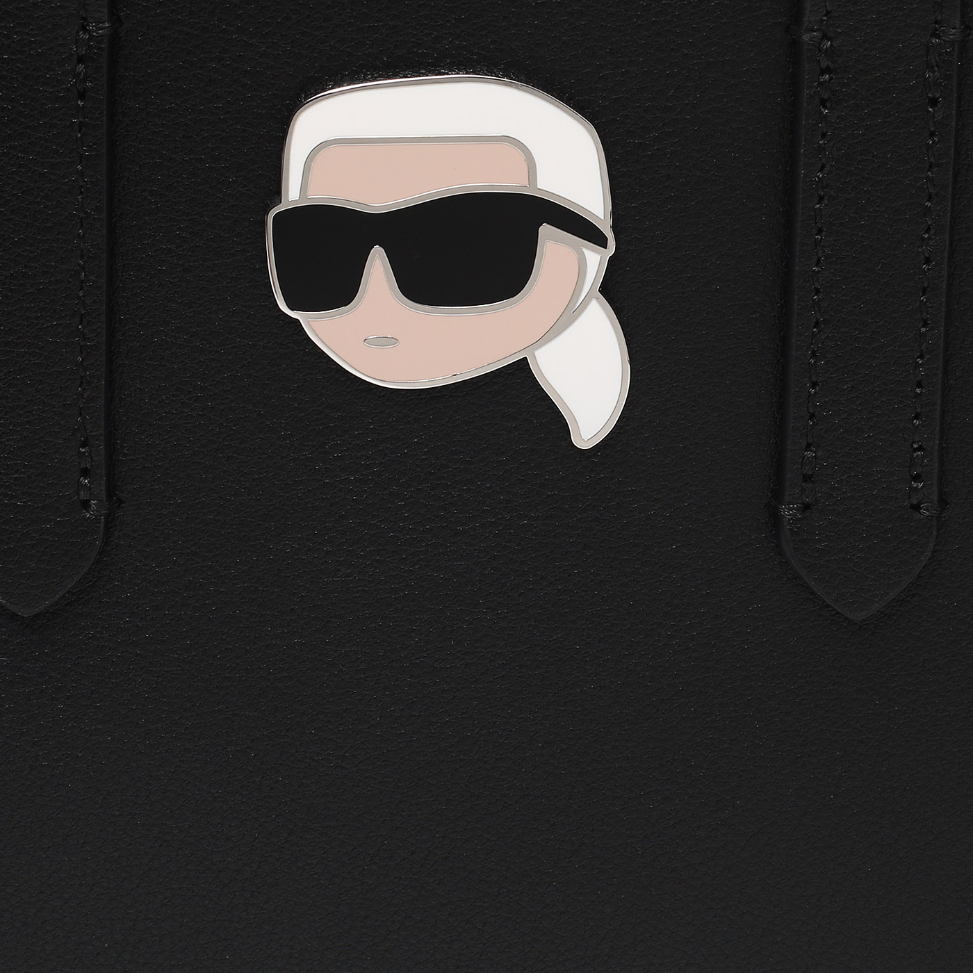 Кожаная сумка с клепками Karl Lagerfeld Ikonik 2.0